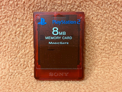 Ps2 Red Memory Card