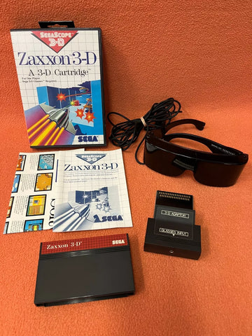 Zaxxon 3-D Sega Master Game & Glasses